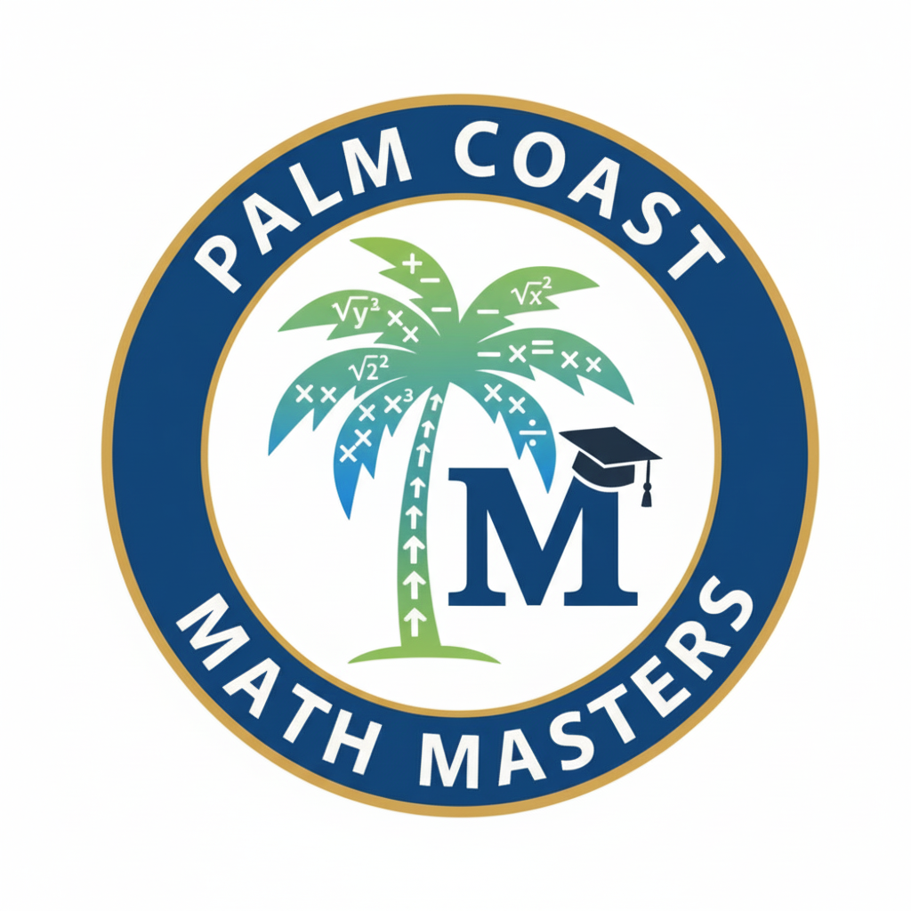 Palm Coast Math Masters Tutoring Logo